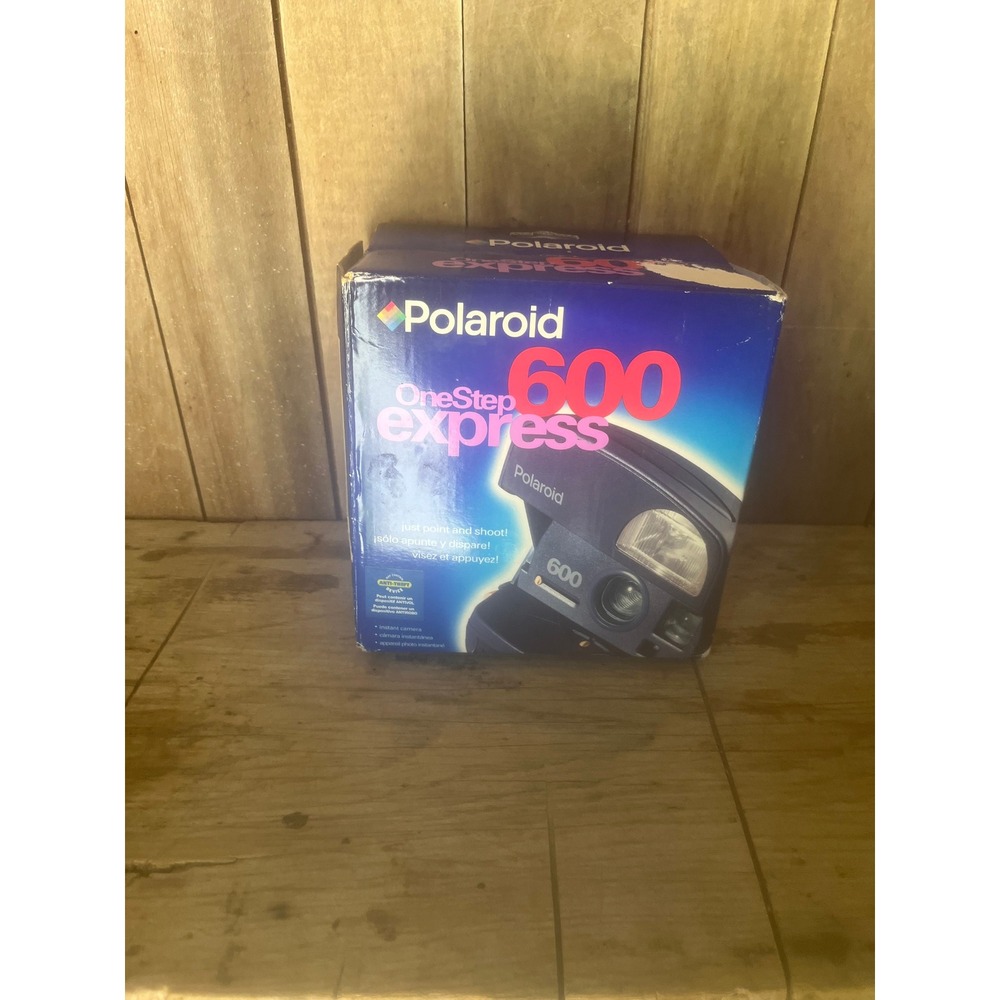 Polaroid OneStep 600 Express Instant Film Camera Midnight Blue Vintage with Box